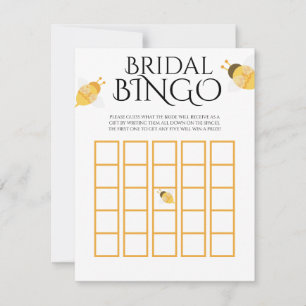 Carte De Correspondance Jeu de Bingo pour Baby Shower sur le thème du miel