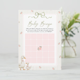 Carte De Correspondance Jeu de bingo pour cadeau de baby shower Little Duc