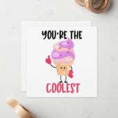 Carte De Correspondance Jeu de crème glacée cool (Devant/Arrière en situation)