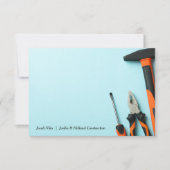 Carte De Correspondance Jeu d'outils correspondant (Devant)