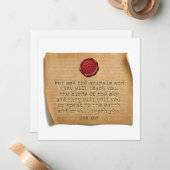 Carte De Correspondance JOB 12:7 - Personalized Notecard (Devant/Arrière en situation)