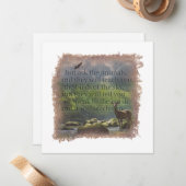 Carte De Correspondance JOB 12:7 - Personalized Notecard (Devant/Arrière en situation)