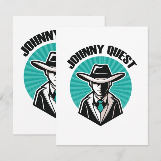 Carte De Correspondance Johnny Quest (Devant / Derrière)