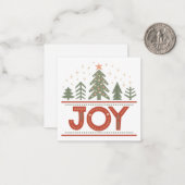 Carte De Correspondance Joie de Noël (Devant/Arrière en situation)