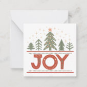 Carte De Correspondance Joie de Noël pour client Bohème Férié (Devant)