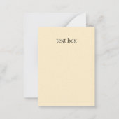 Carte De Correspondance Joli ajout de texte tamia (Dos)