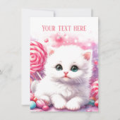 Carte De Correspondance Joli chaton bébé ajouter un message (Devant)