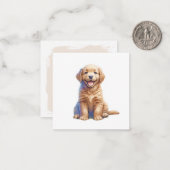 Carte De Correspondance Joli chiot (Devant/Arrière en situation)