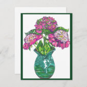 Carte De Correspondance Joli en rose (Devant / Derrière)