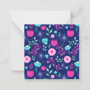 Carte De Correspondance Joli fond à motif floral