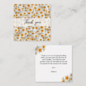 Carte De Correspondance Joli Merci Daffodique (Devant / Derrière)