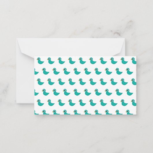 Carte De Correspondance Joli oiseau bleu (Devant)