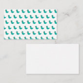 Carte De Correspondance Joli oiseau bleu (Devant / Derrière)