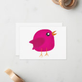 Carte De Correspondance Joli petit oiseau     (Devant/Arrière en situation)