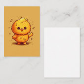 Carte De Correspondance Joli petit poussin (Devant / Derrière)