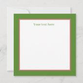 Carte De Correspondance joli rose flamingo ajouter du texte (Dos)