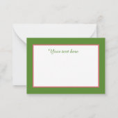 Carte De Correspondance joli rose flamingo ajouter du texte (Dos)