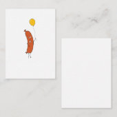 Carte De Correspondance Joli saucisson drôle (Devant / Derrière)