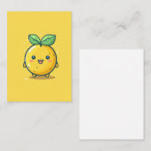 Carte De Correspondance Joli thème citron (Devant / Derrière)