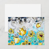 Carte De Correspondance Joli Tournesol (Devant / Derrière)