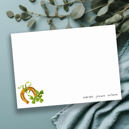 Carte De Correspondance Joli trèfle chanceux Saint-Patrick anniversaire en