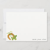 Carte De Correspondance Joli trèfle chanceux Saint-Patrick anniversaire en (Devant)