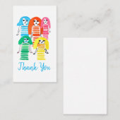 Carte De Correspondance Jolie aquarelle filles fun funky (Devant / Derrière)