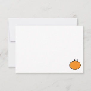 Carte De Correspondance Jolie citrouille de dessin animé personnalisable v