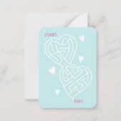 Carte De Correspondance Jolie, douce classe de la Saint-Valentin pastèque (Dos)