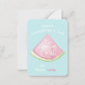 Carte De Correspondance Jolie, douce classe de la Saint-Valentin pastèque (Devant)