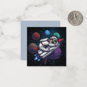 Carte De Correspondance Jolie fente d'espace (Devant/Arrière en situation)