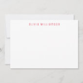 Carte De Correspondance Jolie fraise rose (Devant)