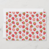 Carte De Correspondance Jolie fraise rose (Dos)
