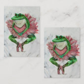 Carte De Correspondance Jolie grenouille (Devant / Derrière)