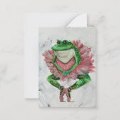 Carte De Correspondance Jolie grenouille (Dos)