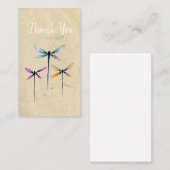 Carte De Correspondance Jolie libellule aquarelle rustique (Devant / Derrière)