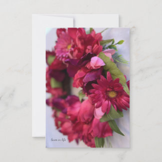Carte De Correspondance Jolie Maisy Rose & Tulip Wreath