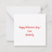 Carte De Correspondance Jolie Pug Saint-Valentin (Dos)