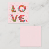 Carte De Correspondance Jolie Saint-Valentin (Devant / Derrière)