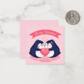 Carte De Correspondance Jolie Saint-Valentin (Devant/Arrière en situation)