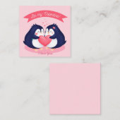 Carte De Correspondance Jolie Saint-Valentin (Devant / Derrière)