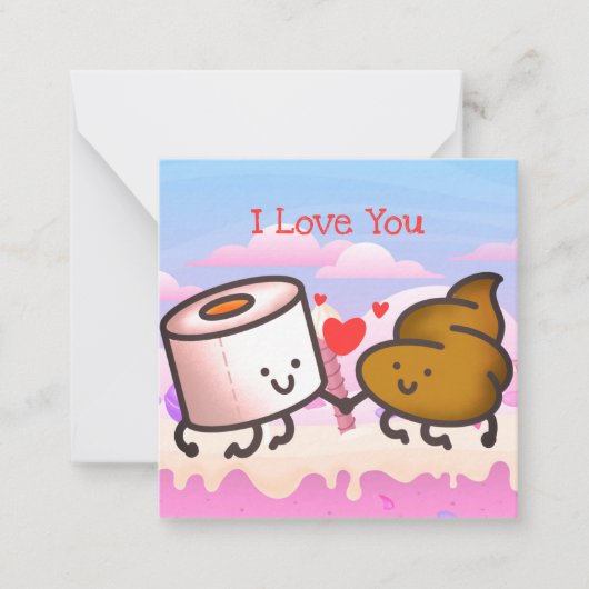 Carte De Correspondance Jolie Saint-Valentin (Devant)