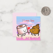 Carte De Correspondance Jolie Saint-Valentin (Devant/Arrière en situation)