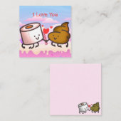 Carte De Correspondance Jolie Saint-Valentin (Devant / Derrière)