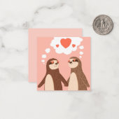 Carte De Correspondance Jolie Saint-Valentin (Devant/Arrière en situation)