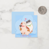 Carte De Correspondance Jolie Saint-Valentin (Devant/Arrière en situation)