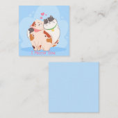 Carte De Correspondance Jolie Saint-Valentin (Devant / Derrière)