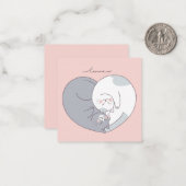 Carte De Correspondance Jolie Saint-Valentin (Devant/Arrière en situation)