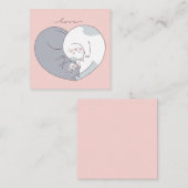 Carte De Correspondance Jolie Saint-Valentin (Devant / Derrière)