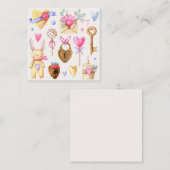 Carte De Correspondance Jolie Saint-Valentin (Devant / Derrière)